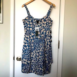 Brand New Marc by Marc Jacobs Geometric Silk Dress